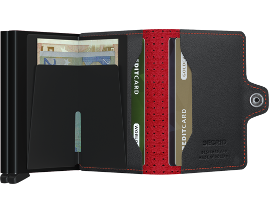 Secrid Perforated Black-Red Wallet