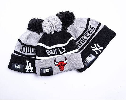 New Era MLB Jake Cuff Beanie New York Yankees Heather Grey / Team Color