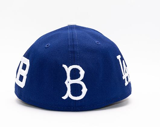 New Era 59FIFTY MLB All over Logo LP Low Profile Los Angeles Dodgers Navy Cap