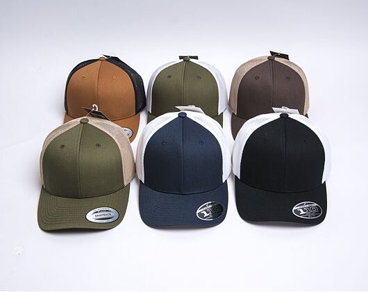 Yupoong Retro Trucker 2-Tone Caramel/Black Cap