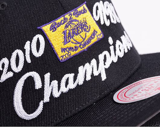 Mitchell & Ness 10 NBA CHAMPS SNAPBACK HWC Los Angeles Lakers Black Cap