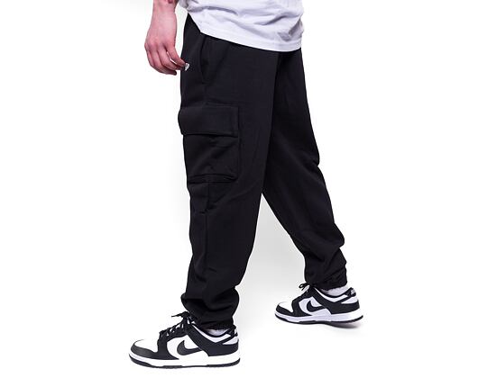 New Era Relaxed Cargo Joggers Black / Off White Sweatpants