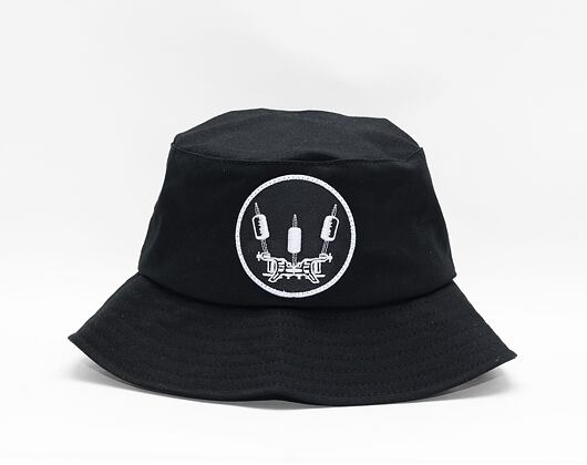 Klobouk Ari Ink  Crown Badge v.2 Flexfit Cotton Twill Bucket Hat Black