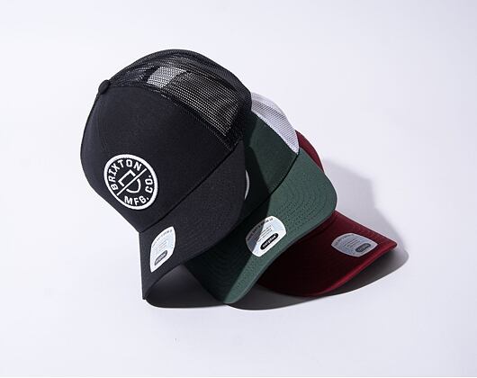 Kšiltovka Brixton Crest X MP Mesh Cap - Black/Black