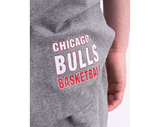 Triko Mitchell & Ness NBA M&N CITY COLLECTION S/S TEE BULLS Grey Heather