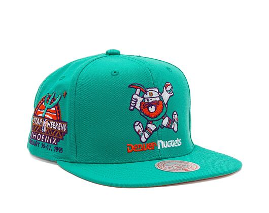 Kšiltovka Mitchell & Ness NBA Desert Green Snapback Hwc Denver Nuggets Teal