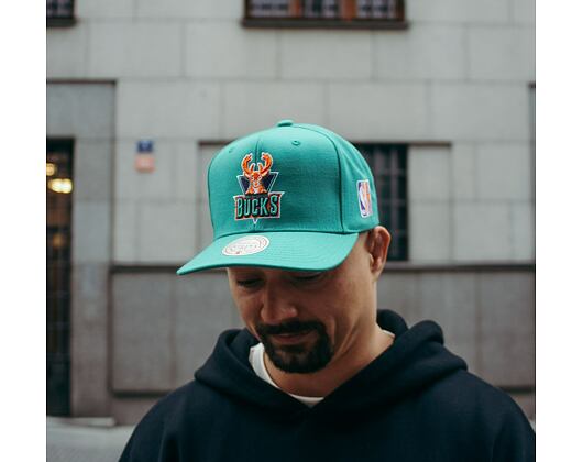 Kšiltovka Mitchell & Ness NBA Desert Green Snapback Hwc Milwaukee Bucks Teal