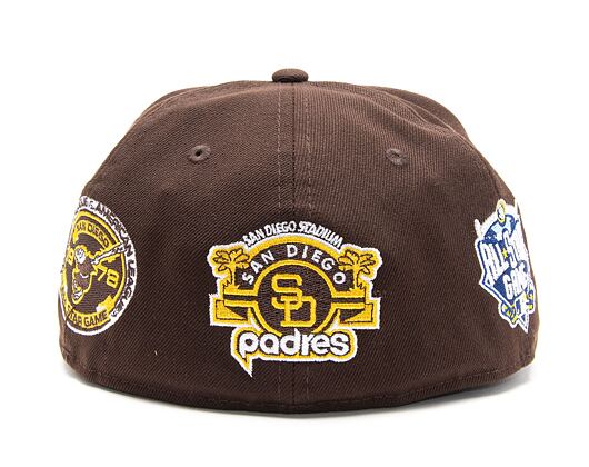 Kšiltovka New Era 59FIFTY MLB Coops Multi Patch San Diego Padres Team Color / Gold