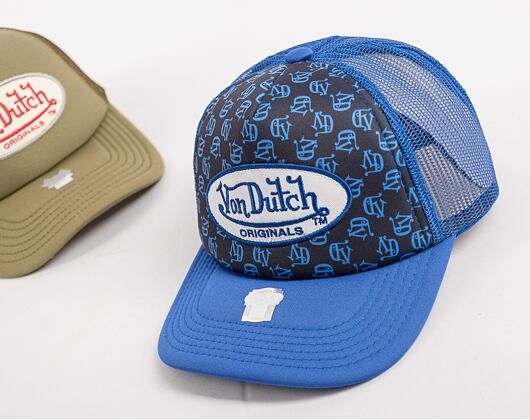 Von Dutch Trucker Tampa Foam Black Aop/Blue Cap