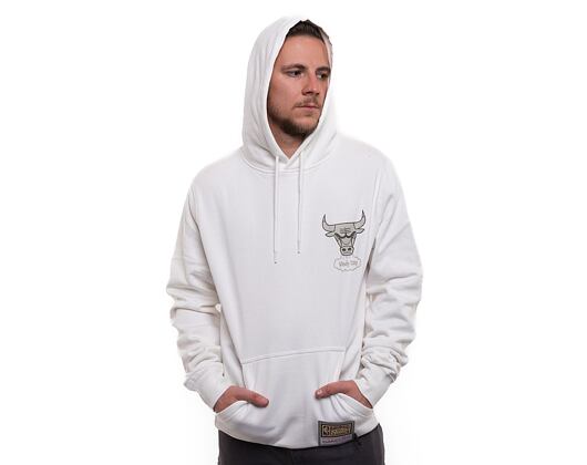 Mikina Mitchell & Ness NBA Cream Hoody Bulls Off White