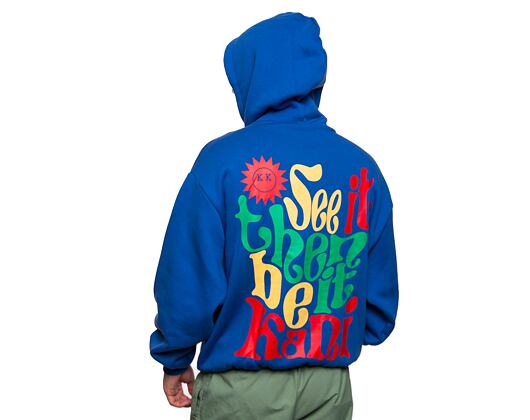 Mikina Karl Kani Small Signature Print Hoodie Blue