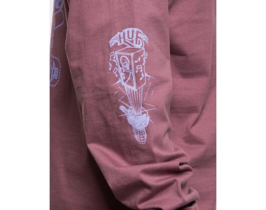 Triko S Dlouhým rukávem HUF Game Over Longsleeve ts02007-mauve