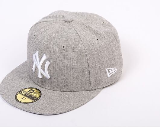 New Era 59FIFTY MLB League Basic New York Yankees Grey/Optic White Cap