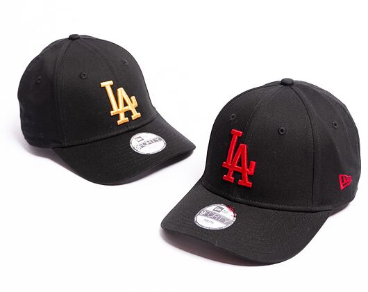 Dětská Kšiltovka New Era 9FORTY Kids MLB League Essential Los Angeles Dodgers Black / Cardinal