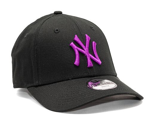 Dětská Kšiltovka New Era 9FORTY Kids MLB League Essential New York Yankees Black / Sparkling Grape