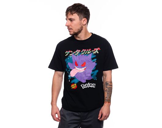 Triko Santa Cruz Pokemon Ghost Type 3 T-Shirt Black