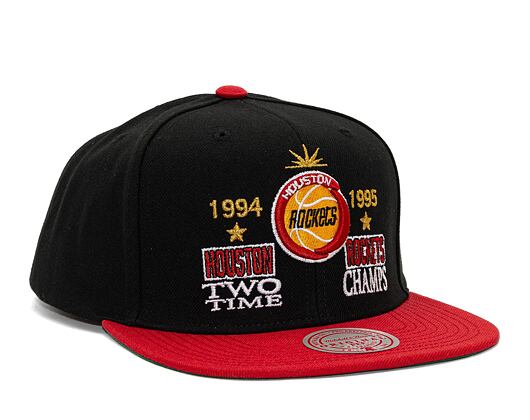 Kšiltovka Mitchell & Ness Nba Champ Is Here Snapback Hwc Houston Rockets Black