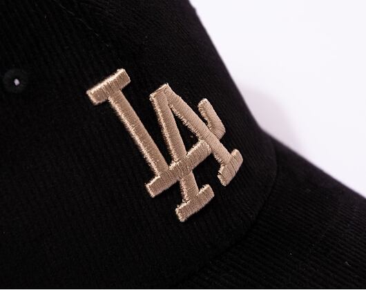 Kšiltovka New Era 9FORTY MLB Cord Los Angeles Dodgers Black / Ash Brown