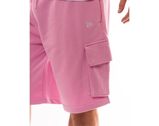 Kraťasy New Era Essentials Cargo Shorts Fondant Pink / White