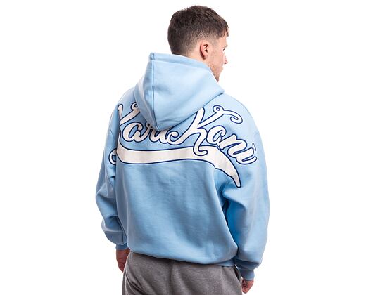 Mikina Karl Kani Chest Signature Os Full Zip Diner Hoodie light blue