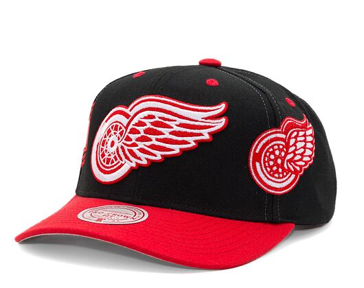 Kšiltovka Mitchell & Ness Overbite Pro Snapback Vntg Detroit Red Wings Black