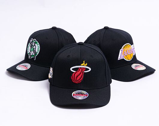 Kšiltovka Mitchell & Ness Top Spot Classic Red Miami Heat Black