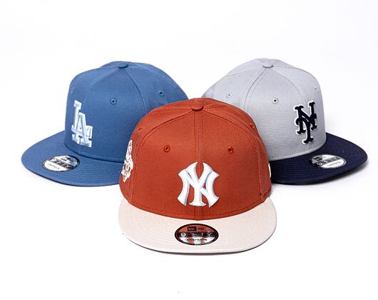 Kšiltovka New Era 9FIFTY MLB Patch New York Yankees Retro - Terracotta / Ivory