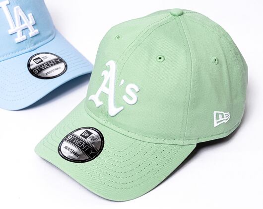 Kšiltovka New Era 9TWENTY MLB League Essential Oakland Athletics - Green Fig / White