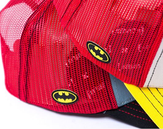 Kšiltovka Capslab DC Comics Trucker - Batman & Robin MEME - White / Red / Yellow