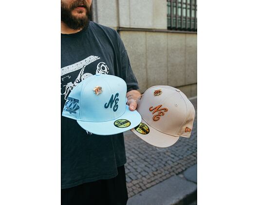 Kšiltovka New Era 59FIFTY Script  - Pastel Blue