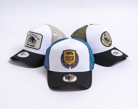 Kšiltovka New Era 9FORTY A-Frame Trucker Moto Guzzi - Uniform Blue / Black