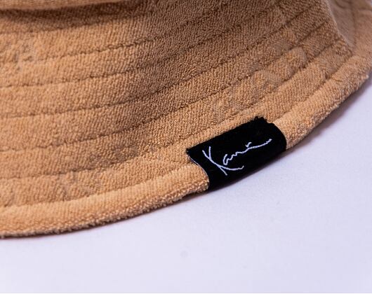 Klobouk Karl Kani Signature Frottee Bucket Hat sand