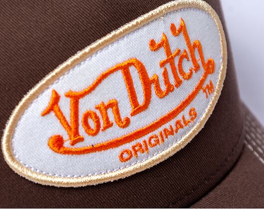 Kšiltovka Von Dutch Trucker Boston - Brown/Brown