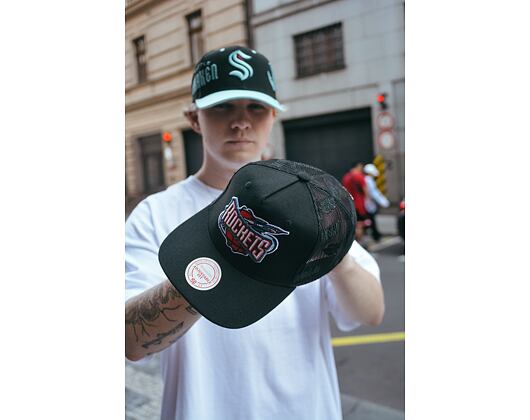 Kšiltovka NBA Monogram Trucker Hwc Houston Rockets Black