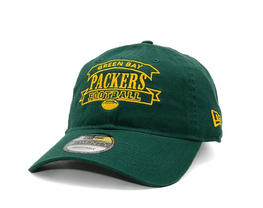 Kšiltovka New Era - 9TWENTY Retro - Green Bay Packers - Dark Green