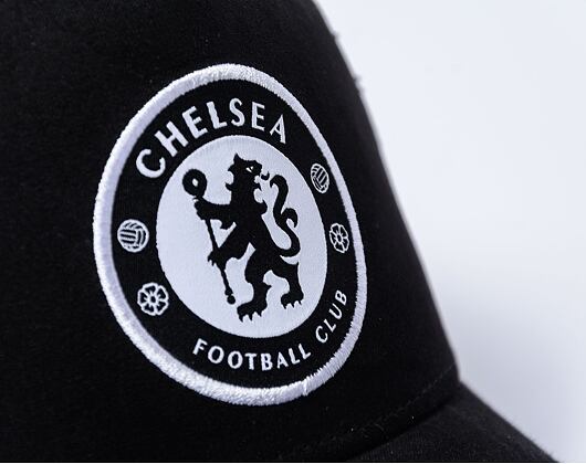 Kšiltovka New Era - 9FORTY Trucker Suede - Chelsea FC Lion Crest - Black