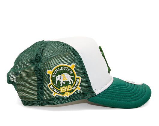 Kšiltovka New Era - 9FORTY Trucker World Series - Oakland Athletics - Dark Green