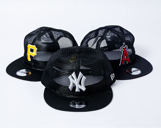 Kšiltovka New Era - 9FIFTY Embroidered Mesh - NY Yankees - Black