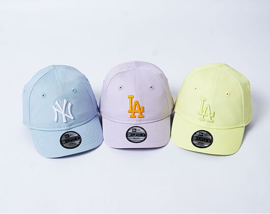 Dětská Kšiltovka New Era - 9FORTY Infant League Essential - NY Yankees - Pastel Blue / White