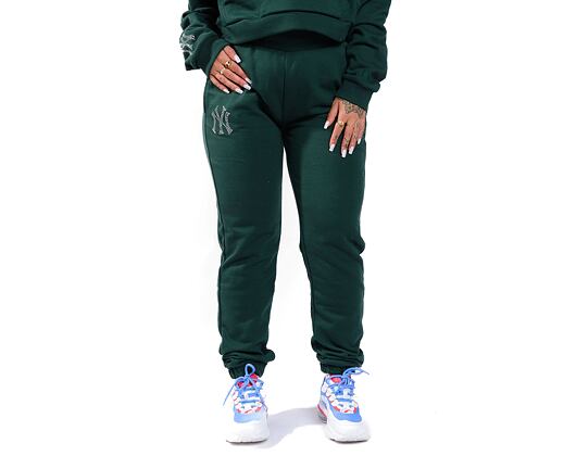 Dámské tepláky New Era - Diamante Joggers - NY Yankees - Dark Green