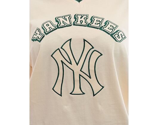 Dámské triko New Era - Graphic Tee - NY Yankees - Beige / Navy