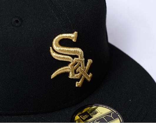 Kšiltovka New Era - 59FIFTY MLB Coops Metallic - Chicago White Sox - Black / Gold