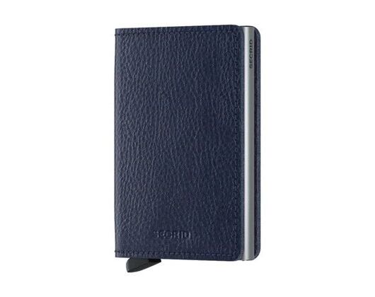 Secrid Slimwallet Vegetable Tanned Navy-Silver