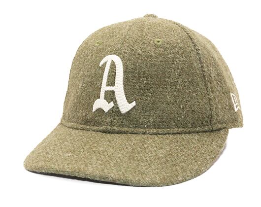 Kšiltovka New Era - 9FIFTY Retro Crown Harris Tweed - Oakland Athletics - New Olive