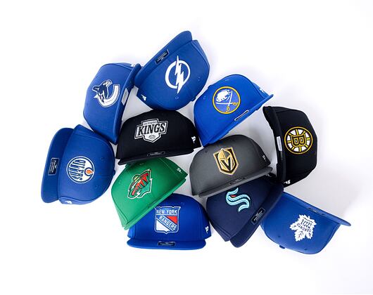 Kšiltovka Fanatics - Edmonton Oilers - A/CAP Str Mid Crn Adj Sqv Sbk - Blue Cobalt