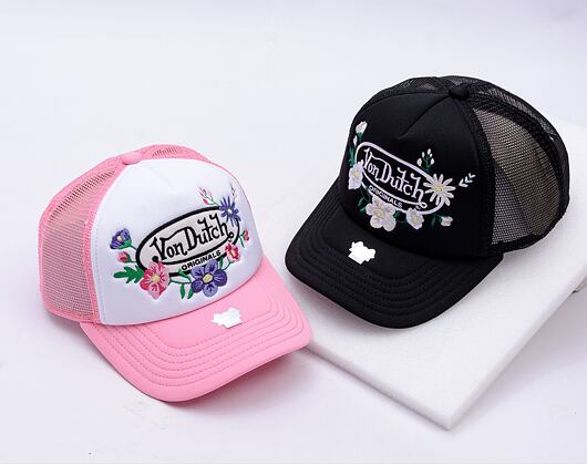 Kšiltovka Von Dutch - Trucker Flora - Caps - Polyester Foam - Pink