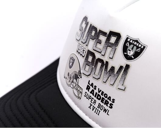 Kšiltovka New Era - NFL Superbowl 9FORTY Trucker - Las Vegas Raiders - Black