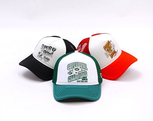 Kšiltovka New Era - NFL Superbowl 9FORTY Trucker - NY Jets - Emerald Green