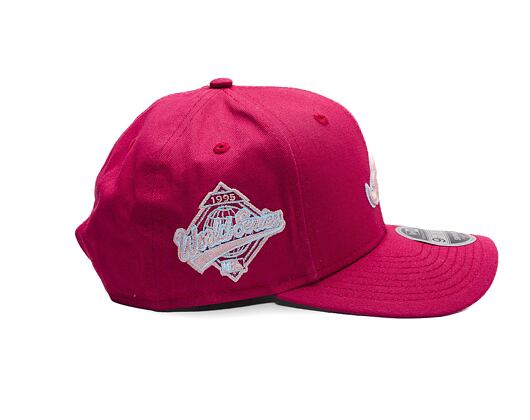 Kšiltovka New Era - MLB World Series 9FIFTY Original Fit - Atlanta Braves - Burgundy / Pink