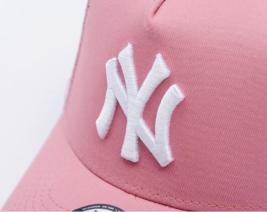 Dětská Kšiltovka New Era - MLB Essential 9FORTY Trucker - NY Yankees - Pink / White